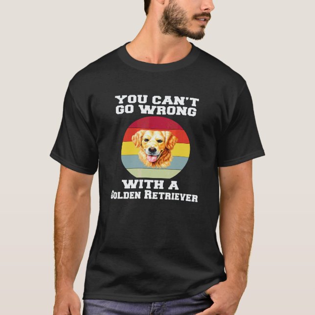 Camiseta Golden Retriever Você Não Pode Errar Com Um Gol (Frente)
