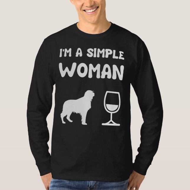 Camiseta Golden Retriever Wine (Frente)