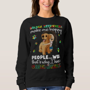 Camiseta Golden Retrievers Me Fazem Feliz Pessoas Bem Que M