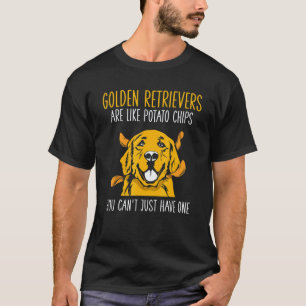 Camiseta Golden Retrievers são como batatas fritas Golden