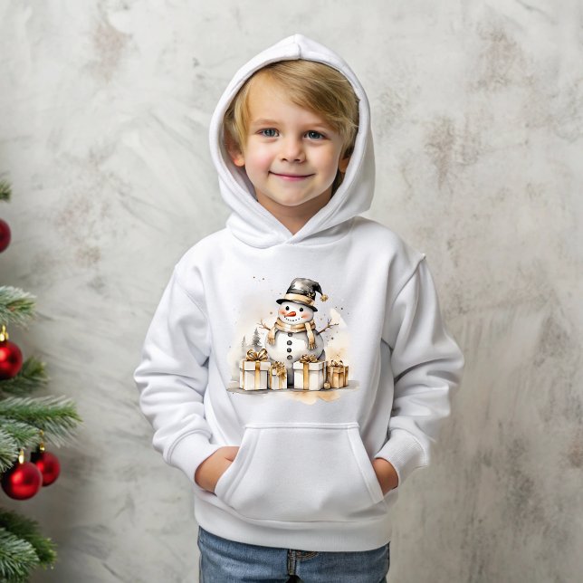 Camiseta Golden Snowman: Add Elegance to Your Holiday Deco (Criador carregado)