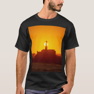 Camiseta Golden Sunset Silhouette of Farol da Barra Salvado