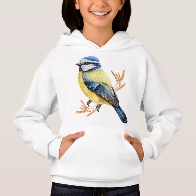 Camiseta Golden Wheat and Blue Tit (Frente)
