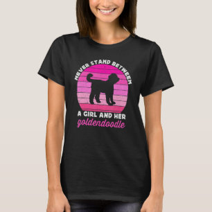 Camiseta Goldendoodle Bonito Para Meninas Meninas Miúdas Ca