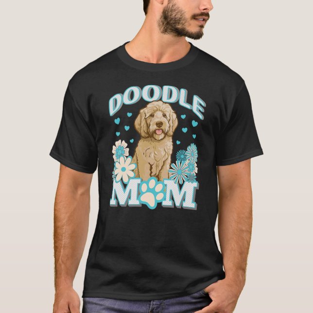 Camiseta Goldendoodle Doodle Dog Mom Mum Design (Frente)