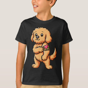 Camiseta Goldendoodle Eu Adoro Tatuagem De Cachorro Engraça