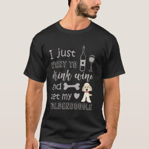 Camiseta Goldendoodle F1 F1B Mini Micro Curly Wavy Cão Desi