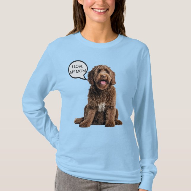 Camiseta Goldendoodle Labradoodle Dog Mães Presente (Frente)