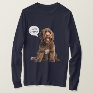 Camiseta Goldendoodle Labradoodle Dog Pai presente Cão Love