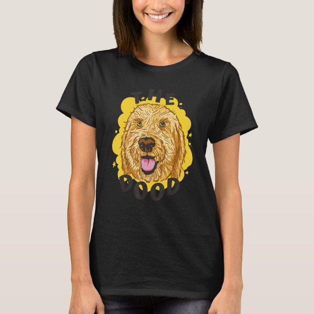 Camiseta Goldendoodle O Pai De Dood Mãe Labradoodle (Frente)