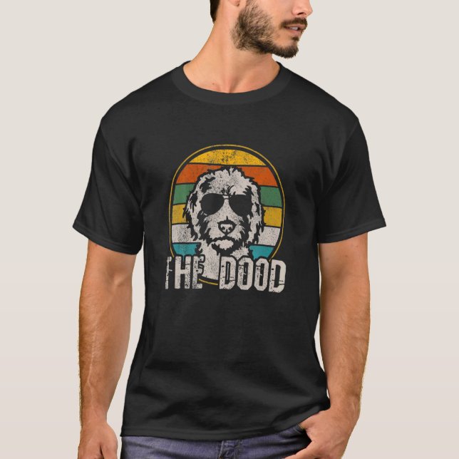 Camiseta Goldendoodle The Dood Vintage Retro Dog (Frente)