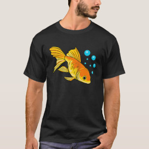 Camiseta Goldfish Aquaristics Hobby Cute Fish Raglan