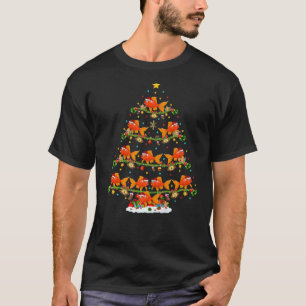 Camiseta Goldfish Lights Xmas Papais noeis Goldfish Christm