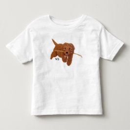 Camiseta Goldie Golden Doodle Branco