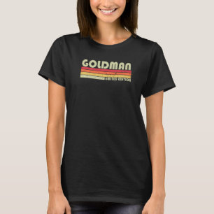 Camiseta Goldman Surname Retro Vintage 80 anos 90 Aniversár