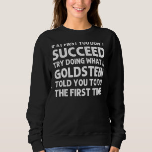Camiseta Goldstein Surname Family Tree Birthday Reunion Id
