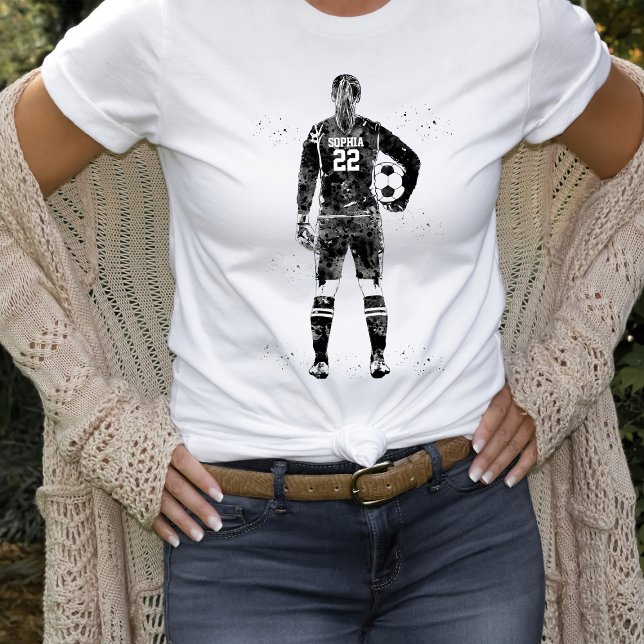 Camiseta Goleira de Futebol Feminino (Criador carregado)