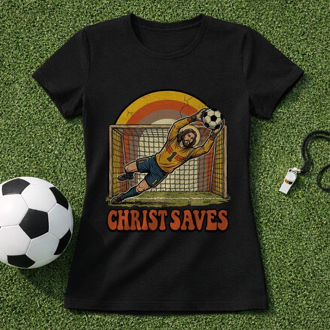 Camiseta Goleiro de Fé no Futebol Cristão (Criador carregado)