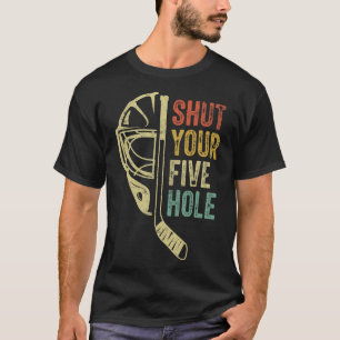 Camiseta Goleiro de Hóquei no Gelo Engraçado Fecha o Seu Ci