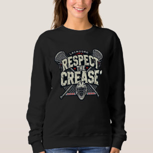 Camiseta Goleiro de Lacrosse Respeite A Área LAX Jogador