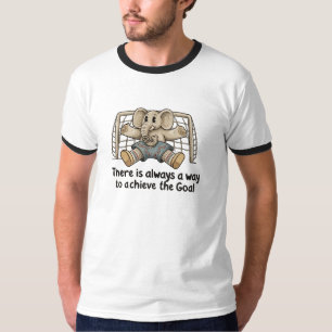 Camiseta Goleiro Elefante Engraçado Conquista o Gol de Fute
