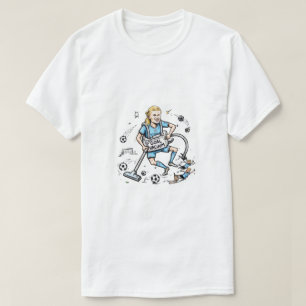 Camiseta Goleiro Engraçado Vácuo Futebol Cartoon – Marcador