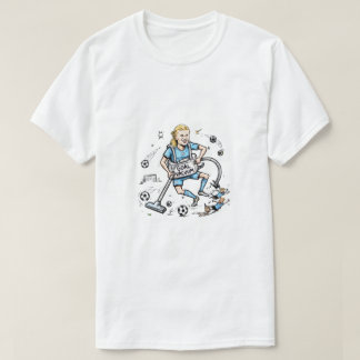Camiseta Goleiro Engraçado Vácuo Futebol Cartoon – Marcador