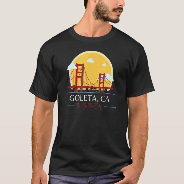 Camiseta Goleta CA Golden Gate Bridge Bad Geography Stupid  (Frente)