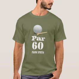 Camiseta Golf 60º aniversário com Ball on Green para golfis