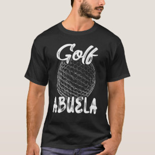 Camiseta Golf Abuela Mulheres Golfer Golf Ball Família M