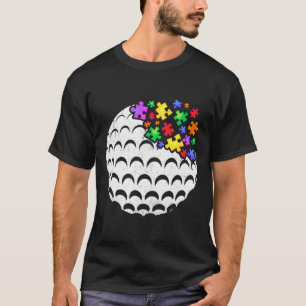 Camiseta Golf Autismo Quebra-cabeça Homens Mulheres Criança