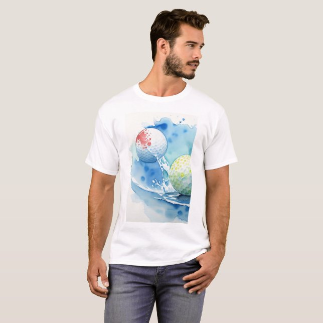 Camiseta Golf Ball Splash Golf (Frente Completa)