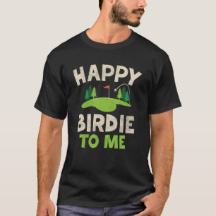 Camiseta Golf Birthday Feliz Birdie Golfer Garotos Meninas