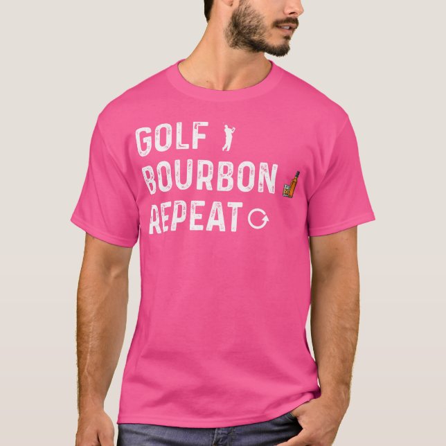 Camiseta Golf Bourbon Repete Golf Bourbon Bebendo Lover (Frente)