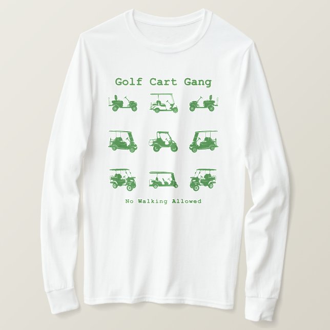 Camiseta Golf Cart Gang Funny Golf Lover Gift Gift (Frente do Design)
