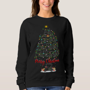 Camiseta Golf Cart Lover Xmas Papais noeis de iluminação Go