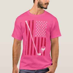 Camiseta Golf Club Golfer American Flag