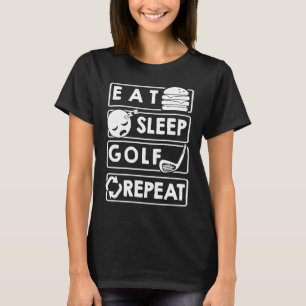 Camiseta Golf Coma Dormir Golfe Repetir