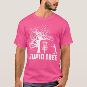 Camiseta Golf de Disco em Árvore Estúpida de Golfe