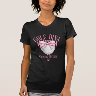 Camiseta Golf Diva perseguindo aves