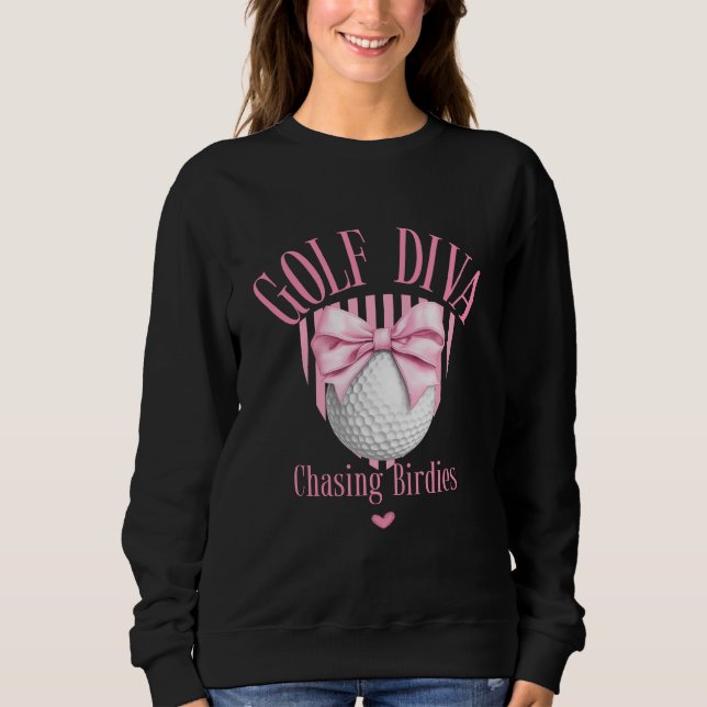 Camiseta Golf Diva perseguindo aves (Frente)