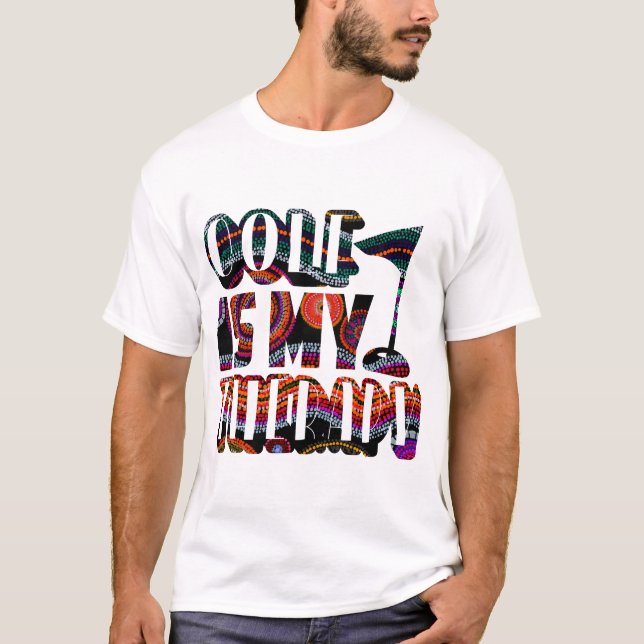 Camiseta Golf É Minha Terapia Engraçada Típica Esportes Dit (Frente)