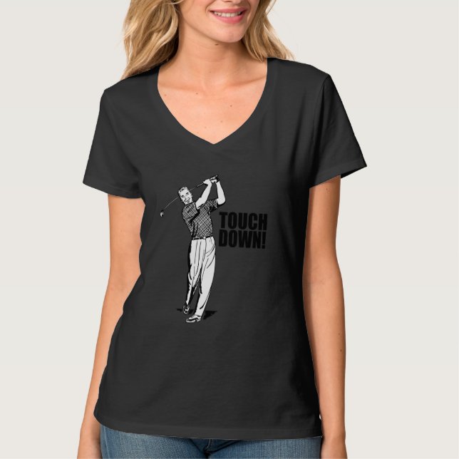 Camiseta Golf Engraçado Futebol de Tocar Fantasy Sweet (Frente)
