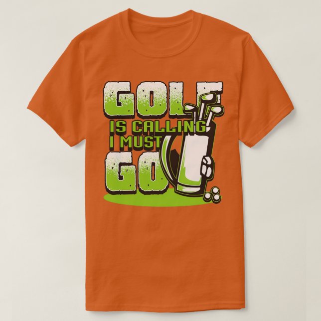 Camiseta Golf está chamando de presentes de golfe... para h (Frente do Design)