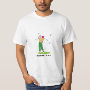 Camiseta GOLF Estilo Militar, Golfer, Golfe