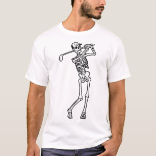 Camiseta Golf Funny Golfing Skelfer tocando Golfer