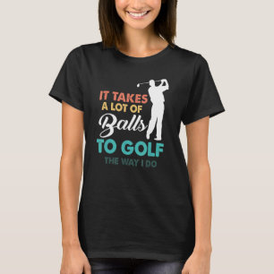 Camiseta Golf Gag Divertido Vintage Golfing Balls Pun Piada