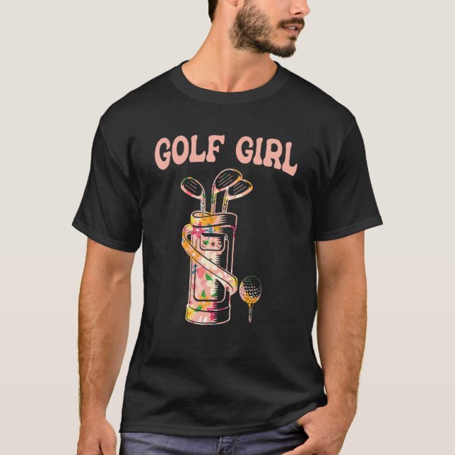 Camiseta Golf Garota Golf Lover Golfer Golfe Golf Pla (Frente)