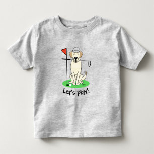 Camiseta Golf Golfing Yellow Lab Labrador Retriever Dog