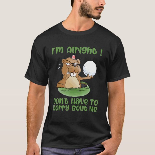 Camiseta Golf Gopher E Golfe Humor (Frente)